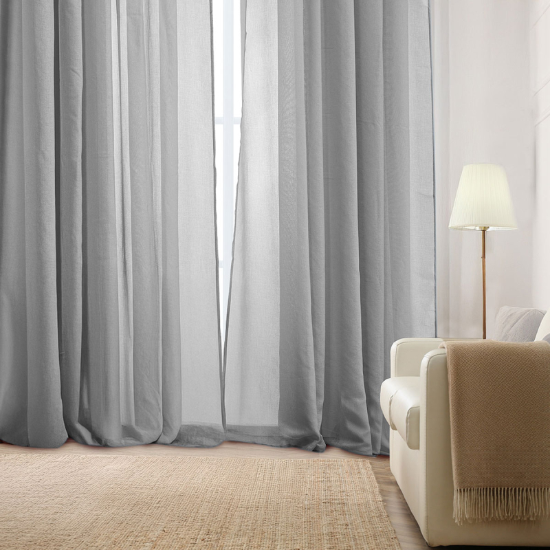 Κουρτίνα (270x280) Με Τρουκς Whitegg K0181-7 Light Grey