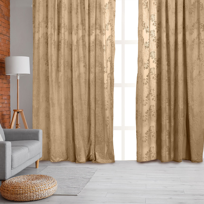 Κουρτίνα (270x280) Με Τρέσα Whitegg K0194-1 Beige