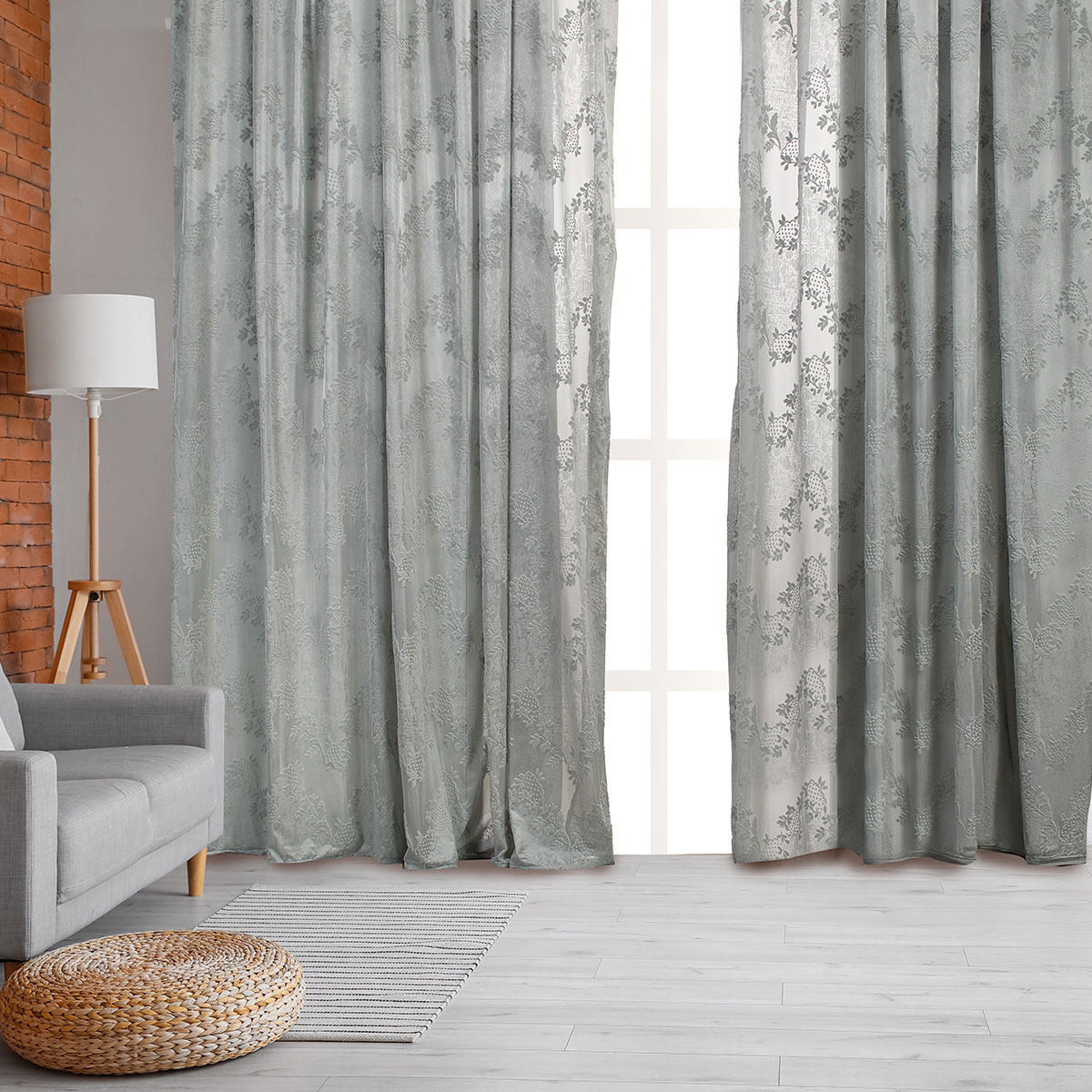 Whitegg Κουρτίνα (270x280) Με Τρέσα Whitegg K0194-3 Light Grey