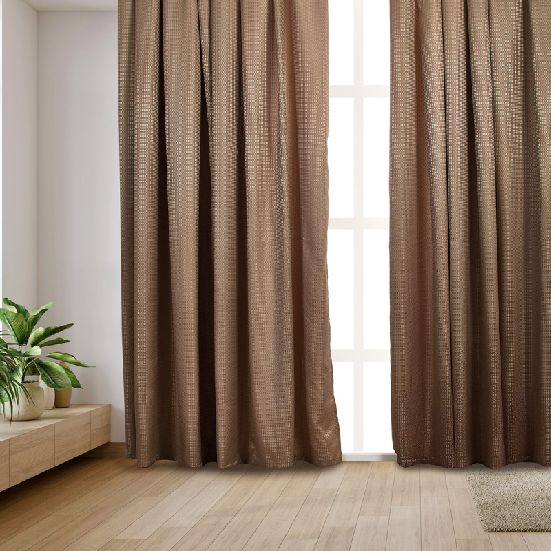 Κουρτίνα (270x280) Με Τρέσα Whitegg K0195-1 Coffee