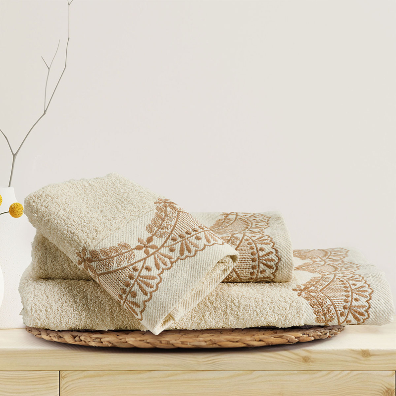 Πετσέτες Μπάνιου (Σετ 3τμχ) Whitegg T102 450gsm