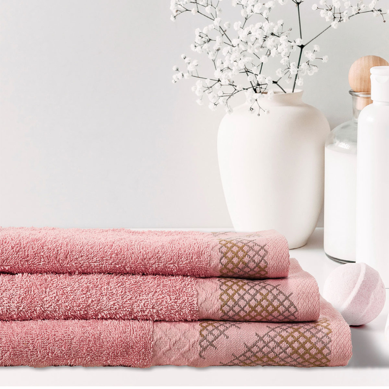 Πετσέτες Μπάνιου (Σετ 3τμχ) Whitegg T105-1 Somon 500gsm