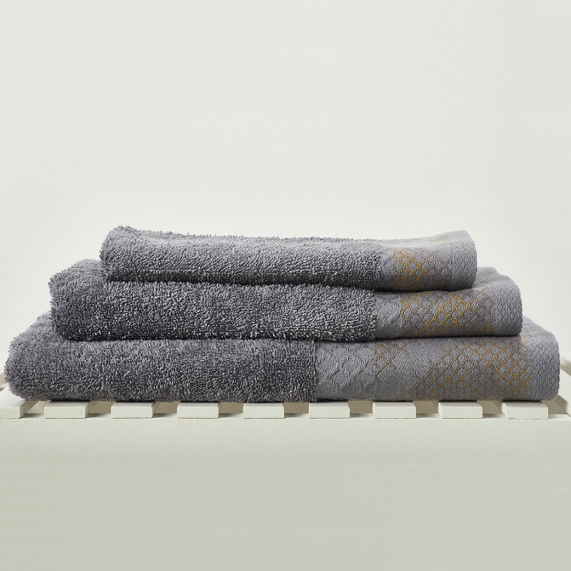 Πετσέτες Μπάνιου (Σετ 3τμχ) Whitegg T105-4 Grey 500gsm