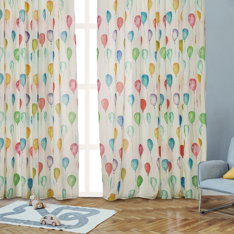 Παιδική Κουρτίνα (260x280) Με Τρουκς Whitegg K080