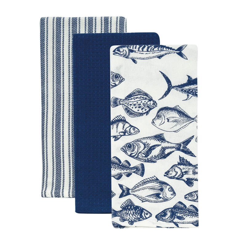 Ποτηρόπανα (Σετ 3τμχ) Kentia Loft Fazzy 254