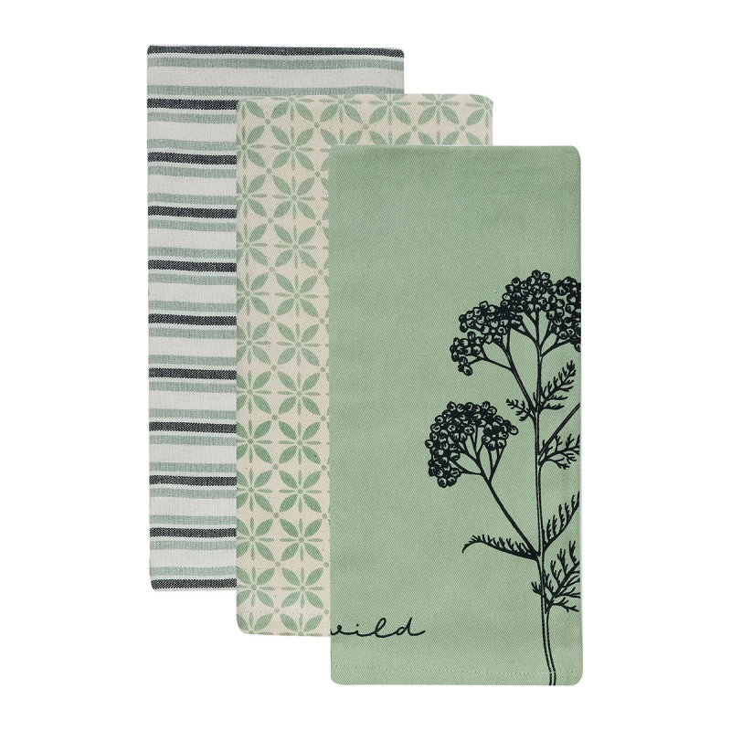 Ποτηρόπανα (Σετ 3τμχ) Kentia Loft Fazzy 256