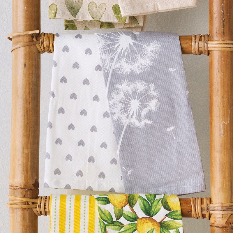 Ποτηρόπανα (Σετ 2τμχ) Kentia Loft Fazzy 258