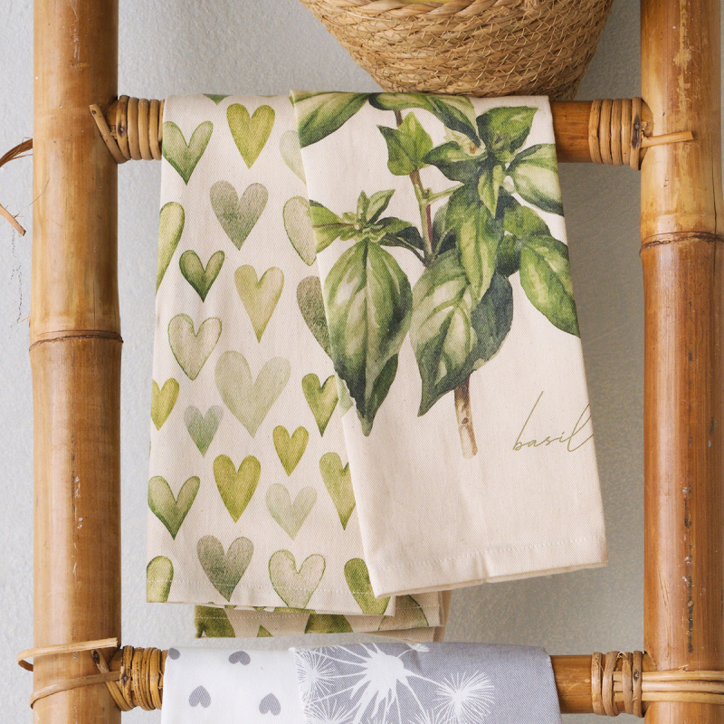 Ποτηρόπανα (Σετ 2τμχ) Kentia Loft Fazzy 259