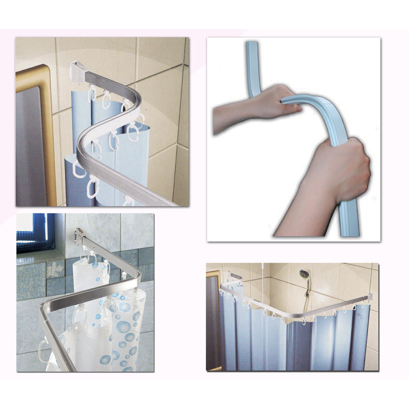 Βραχίονας Μπάνιου 100x100x100 San Lorentzo Bendy Ασημί SC7300