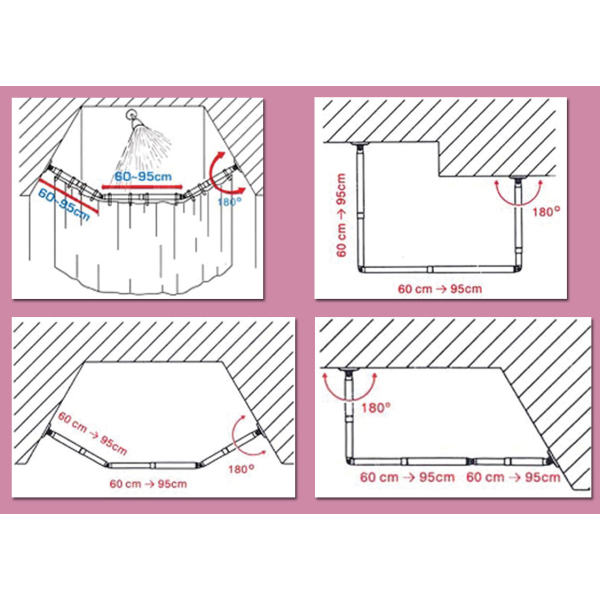 Βραχίονας Μπάνιου 180-285cm San Lorentzo Polygon