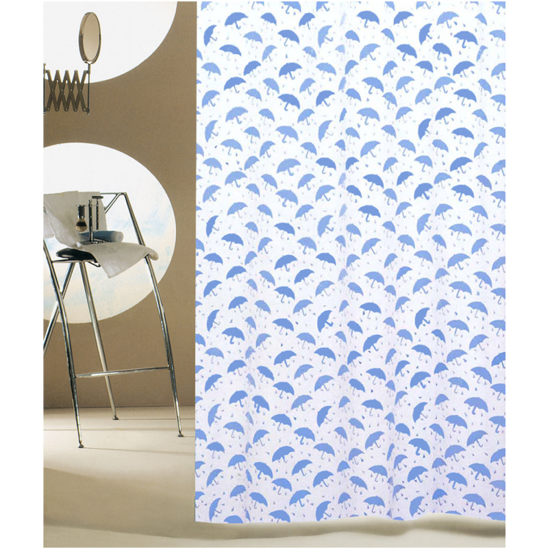 Κουρτίνα Μπάνιου Πλαστική (180x200) Με Κρίκους San Lorentzo RS-1100