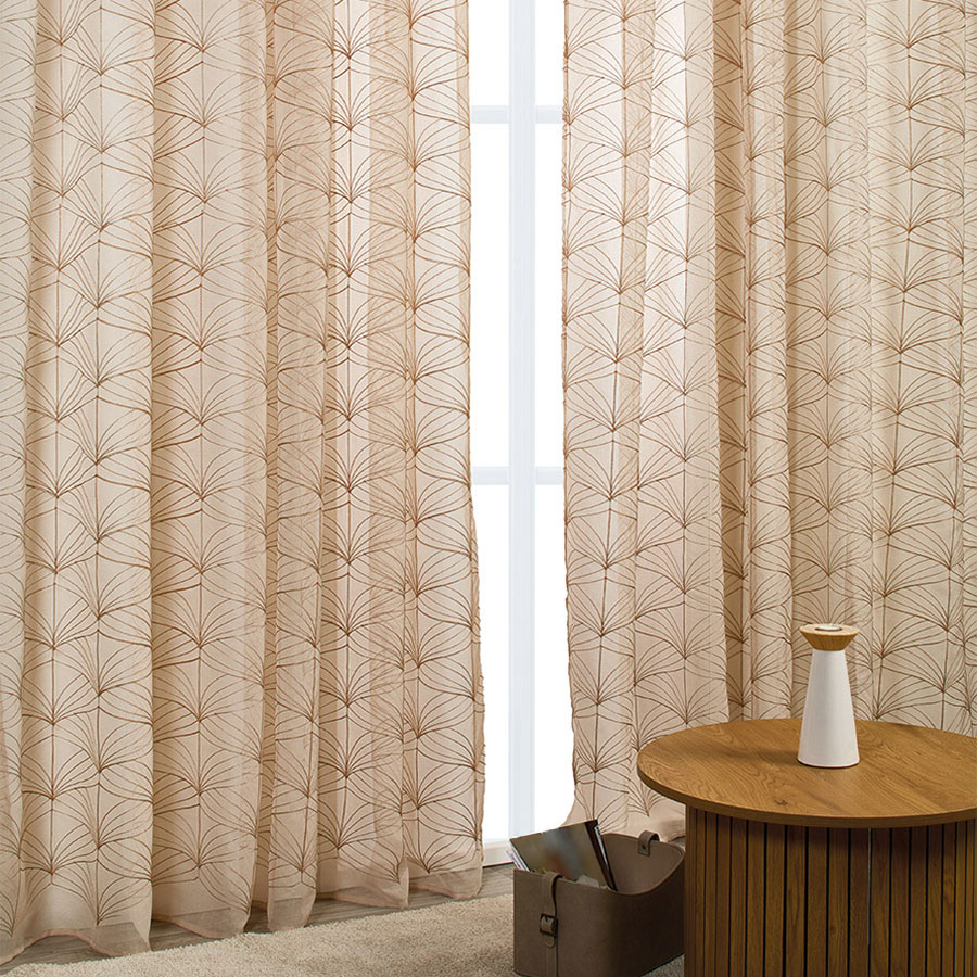 Whitegg Κουρτίνα (270x280) Με Τρέσα Whitegg K0185-3 Beige