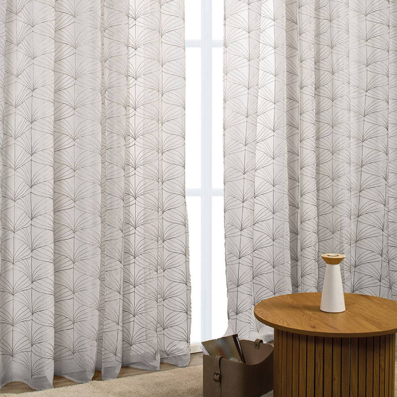 Κουρτίνα (270x280) Με Τρουκς Whitegg K0185-1 Grey