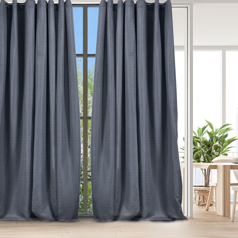 Κουρτίνα (270x280) Με Τρουκς Whitegg K0187-6 Grey-Blue