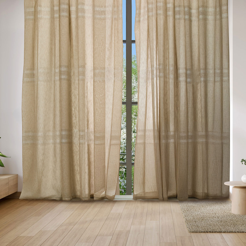 Κουρτίνα (270x280) Με Τρέσα Whitegg K0188-7 Beige