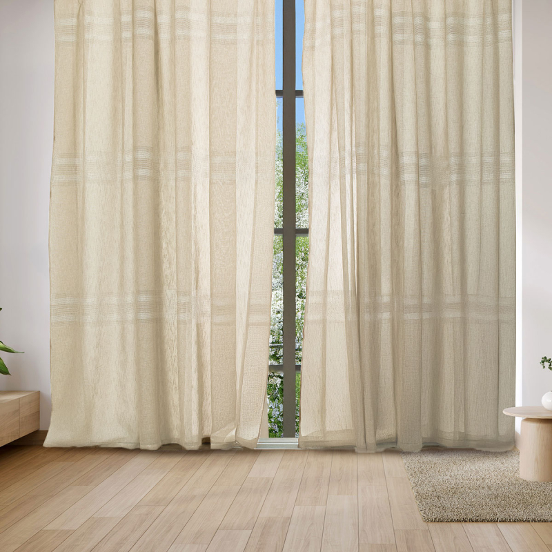 Κουρτίνα (270x280) Με Τρέσα Whitegg K0188-6 Ecru