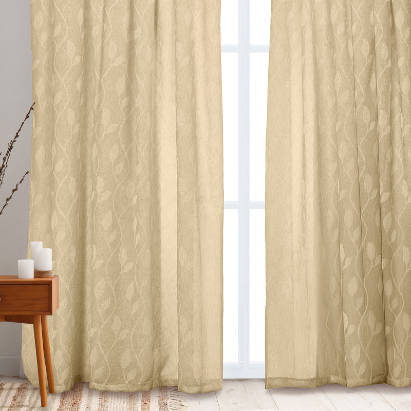 Κουρτίνα (270x280) Με Τρέσα Whitegg K0189-3 Beige