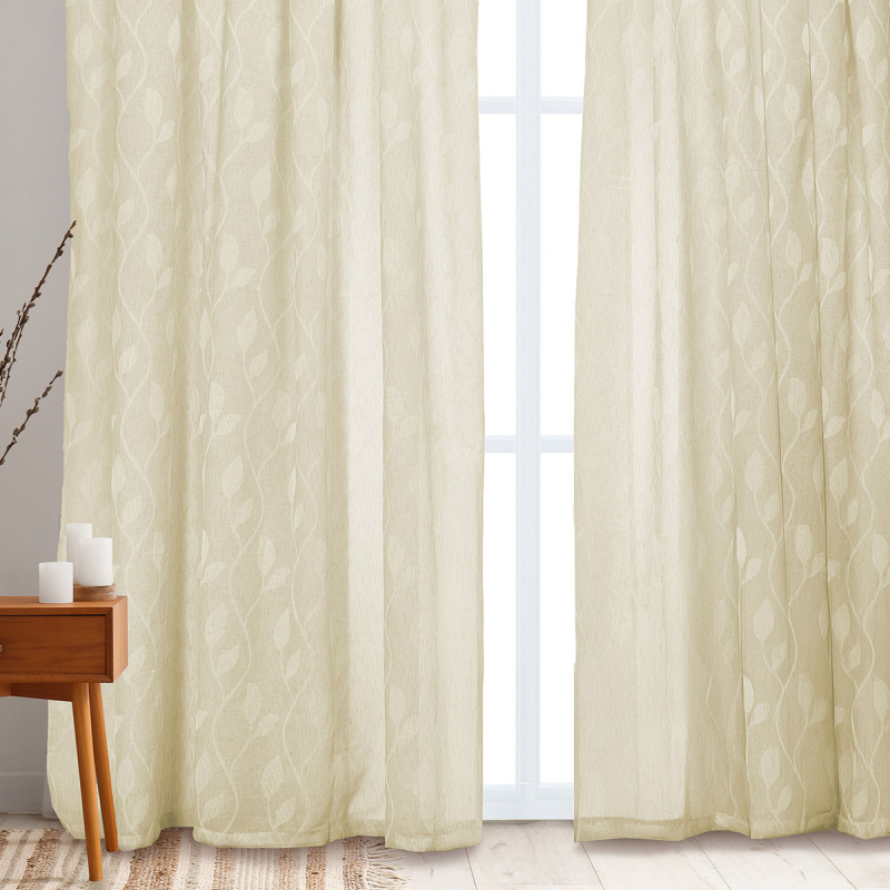 Κουρτίνα (270x280) Με Τρέσα Whitegg K0189-4 Ecru