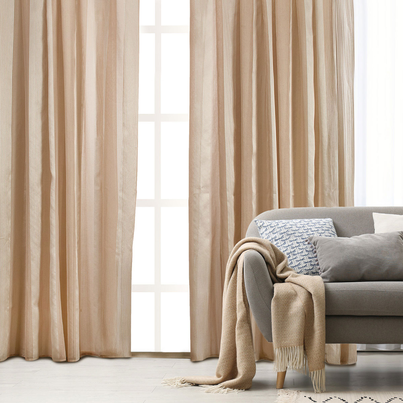 Κουρτίνα (270x280) Με Τρέσα Whitegg K0192-1 Beige