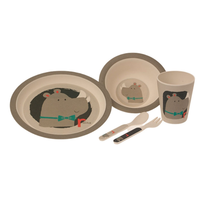 Παιδικό Σετ Φαγητού 5τμχ Gamberritos Rhinoceros