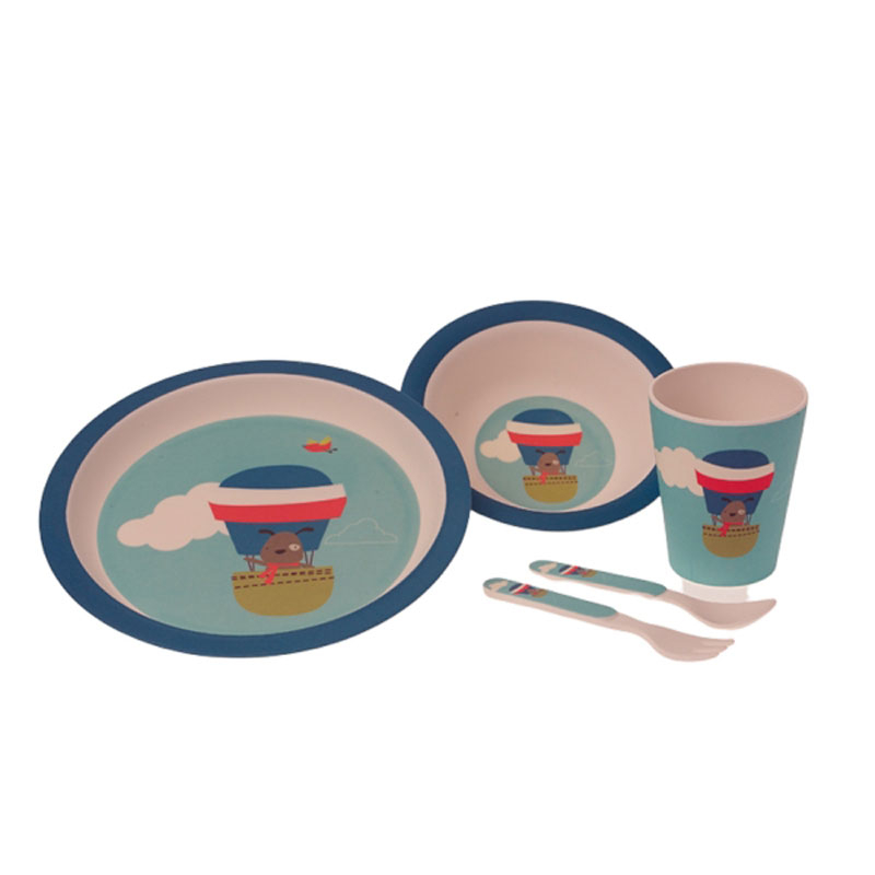 Παιδικό Σετ Φαγητού 5τμχ Gamberritos Balloon Blue
