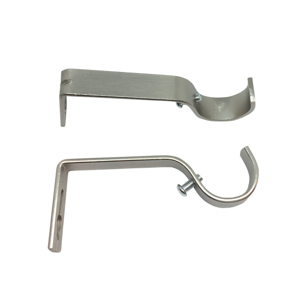 Βάσεις Ανοιχτού Τύπου Μονές (Σετ 2τμχ) Grace Brushed Chrome 550285