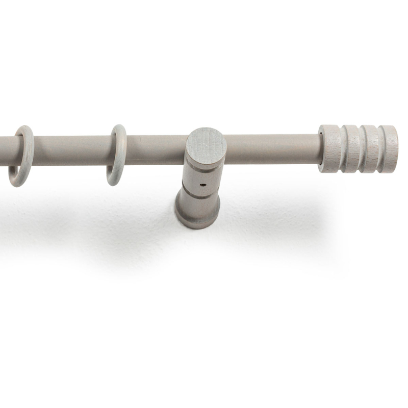 Κουρτινόξυλο Φ28mm Μονό 200cm Με Άκρα Grace Rome Grey 62205