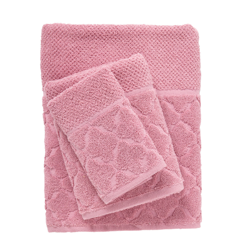 Πετσέτες Μπάνιου (Σετ 3τμχ) Das Home Best Line 0791 Pink 550gsm