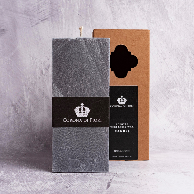 Κερί Αρωματικό 18εκ. Corona Di Fiori 424655 Cinnamon & Fried Apples