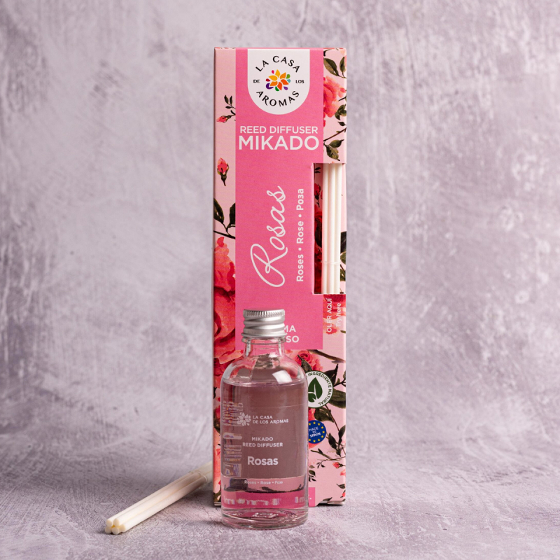 Αρωματικό Χώρου 50ml Με Στικς La Casa De Los Aromas 034344 Τριαντάφυλλο