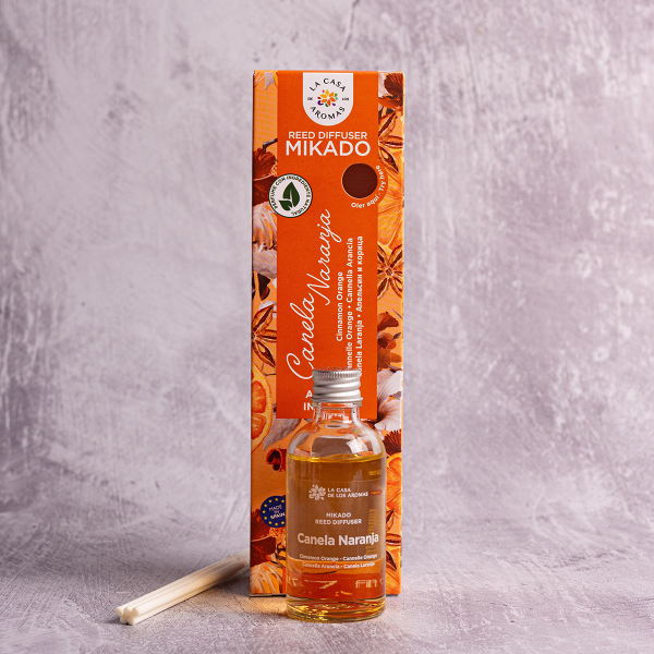 Αρωματικό Χώρου 50ml Με Στικς La Casa De Los Aromas 034399 Κανέλα/Πορτοκάλι