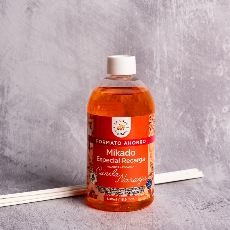 Αρωματικό Χώρου 500ml Με Στικς La Casa De Los Aromas 049362 Κανέλα/Πορτοκάλι