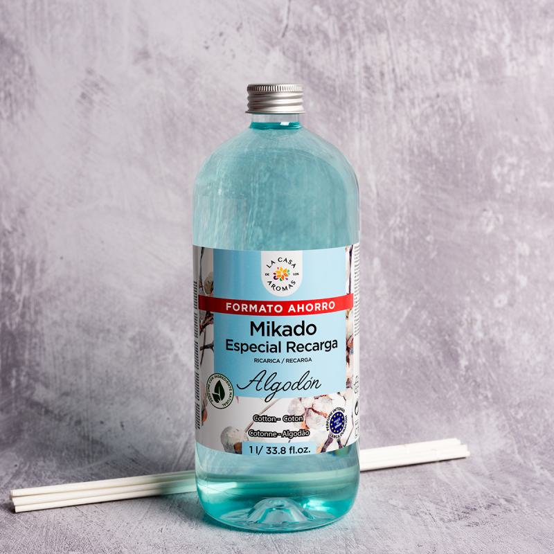 Αρωματικό Χώρου 1lt Με Στικς La Casa De Los Aromas Βαμβάκι