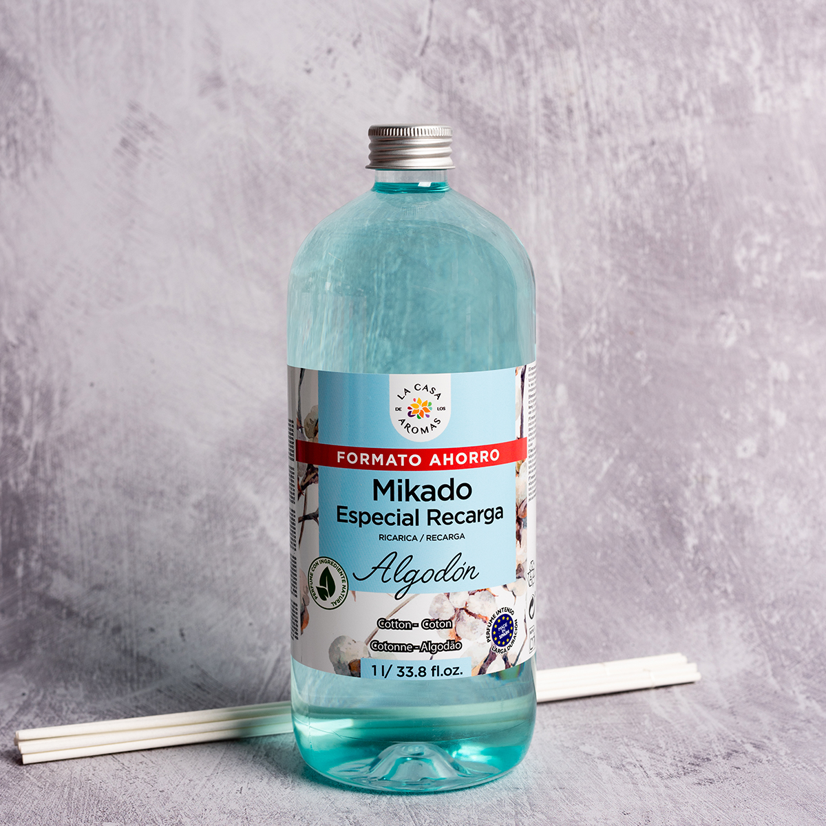 Αρωματικό Χώρου 1lt Με Στικς La Casa De Los Aromas Βαμβάκι