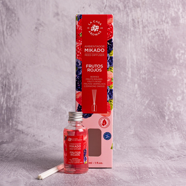 Αρωματικό Χώρου 30ml Με Στικς La Casa De Los Aromas 060299 Κόκκινα Φρούτα