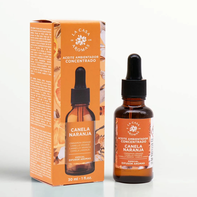 Αρωματικό Έλαιο Χώρου 30ml La Casa De Los Aromas 062545 Κανέλα/Πορτοκάλι