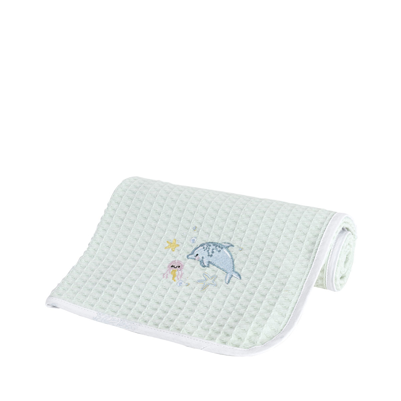 Κουβέρτα Πικέ Αγκαλιάς (80x110) Nima Sea Love