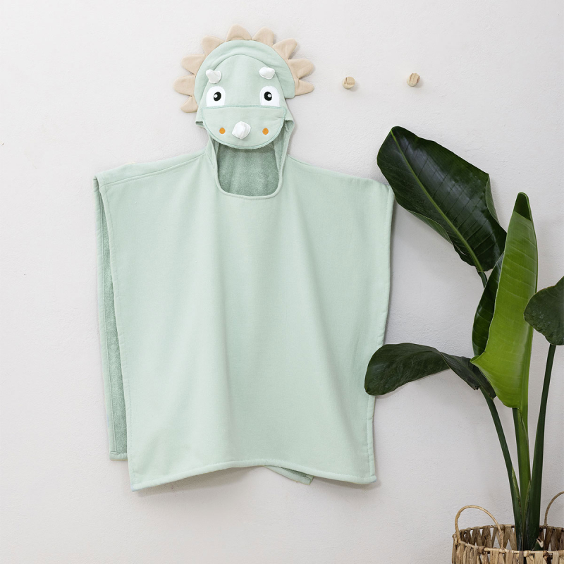 Παιδικό Πόντσο (70x70) Nima Triceratops