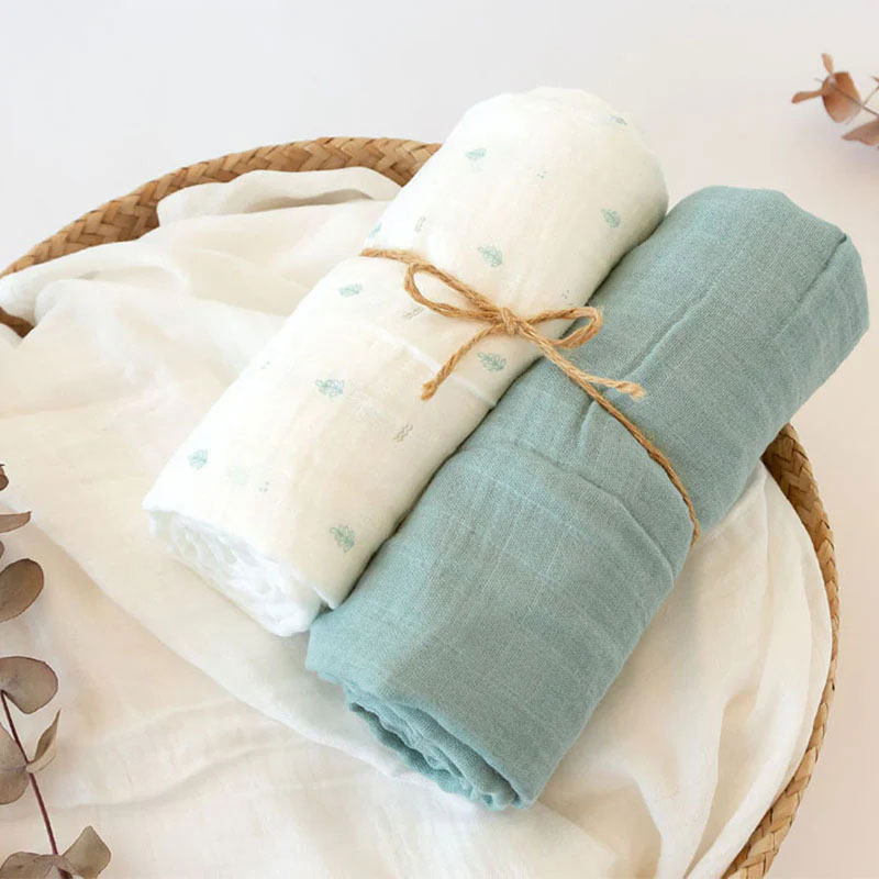 Μουσελίνες/Πάνες Αγκαλιάς (Σετ 2τμχ) Kiokids Petit Mint 5245