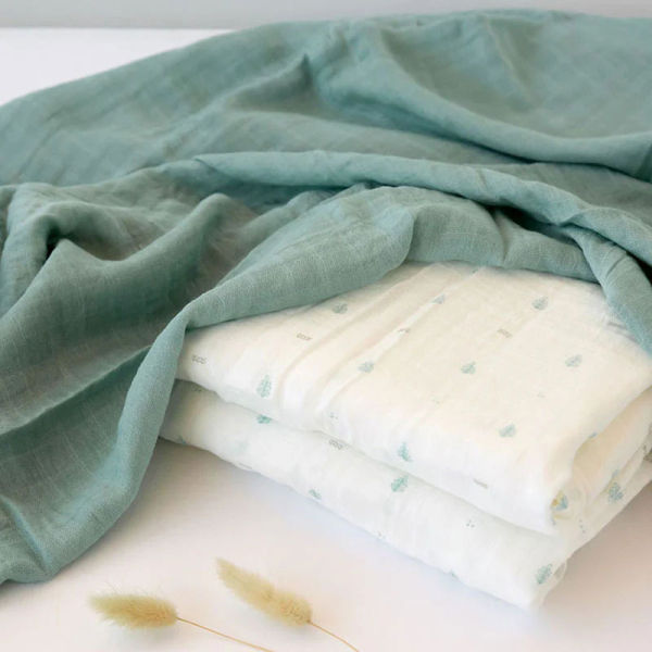 Μουσελίνες/Πάνες Αγκαλιάς (Σετ 2τμχ) Kiokids Petit Mint 5245