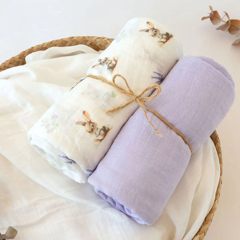 Μουσελίνες/Πάνες Αγκαλιάς (Σετ 2τμχ) Kiokids Lavender Bunny 5296