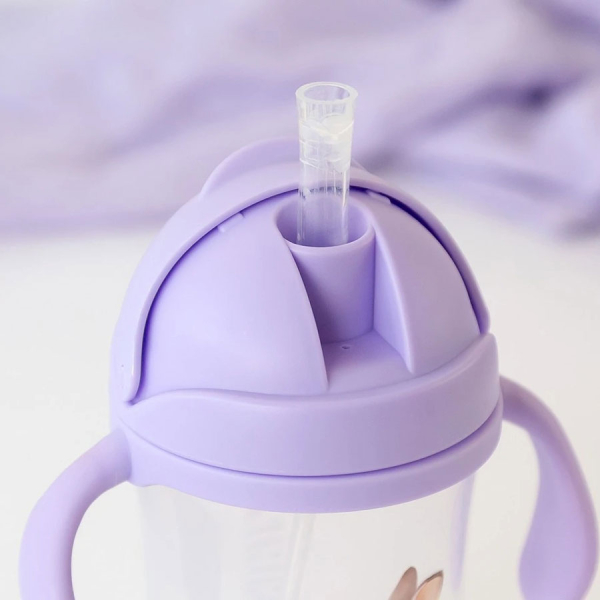 Παγούρι Με Καλαμάκι 300ml Kiokids Lavender Bunny 5370