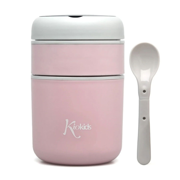 Βρεφικό Θερμός Φαγητού 710ml + Κουτάλι Kiokids Ροζ 5493