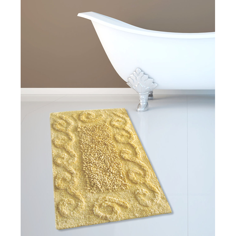 Πατάκι Μπάνιου 45x70 San Lorentzo BM-82 Spiral Loop Lemon