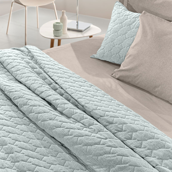 Κουβερλί King Size (250x240) + Διακοσμητική Μαξιλαροθήκη Guy Laroche Kiara Mint