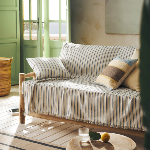 Ριχτάρι Καναπέ Διθέσιου (180x250) Gofis Home Clover Grey/Yellow 334/01