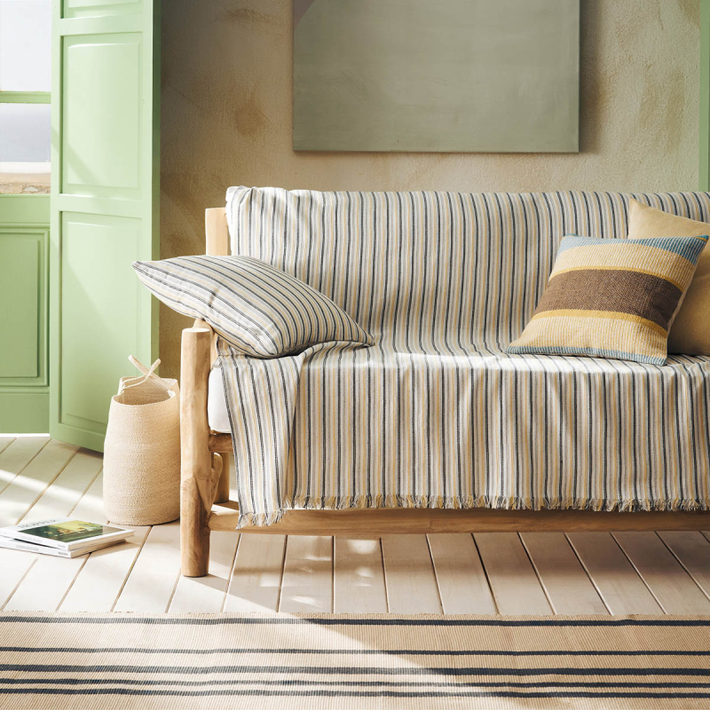 Ριχτάρι Tετραθέσιου Καναπέ (180x350) Gofis Home Clover Grey/Yellow 334/01