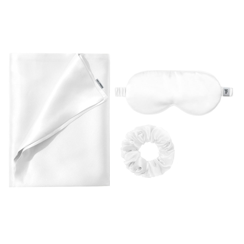 Μεταξωτή Μαξιλαροθήκη Φάκελος + Μάσκα Ύπνου + Scrunchie Feel & Touch Beauty Sleep Ice