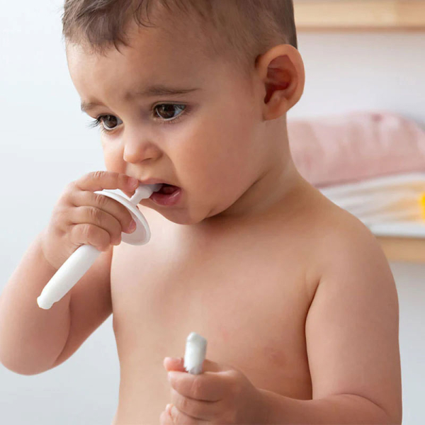 Βρεφικές Οδοντόβουρτσες (Σετ 3τμχ) Kiokids Γκρι 2720