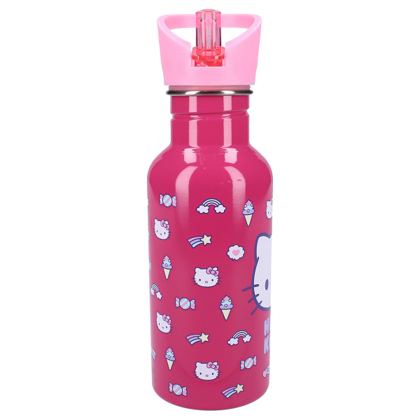 Παγούρι 500ml Με Καλαμάκι Vado Bags Hello Kitty Take A Sip